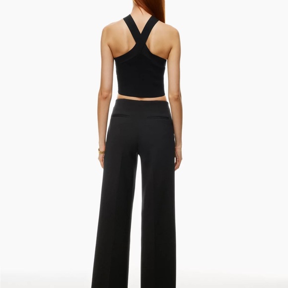 Aritizia Babaton Black Sculpt Knit Criss Cross Tank Top - Picture 7 of 7